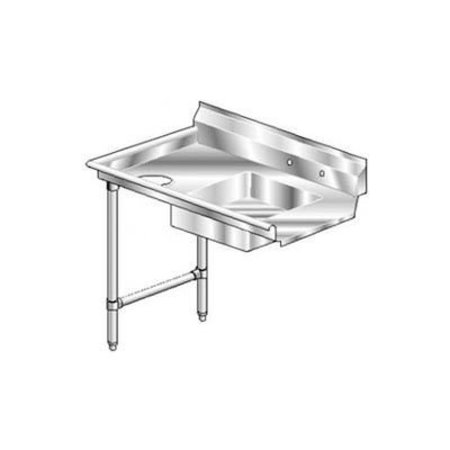 AERO Deluxe SS NSF Soiled Straight w/ Left Drainboard - 144 x 30 3SD-L-144